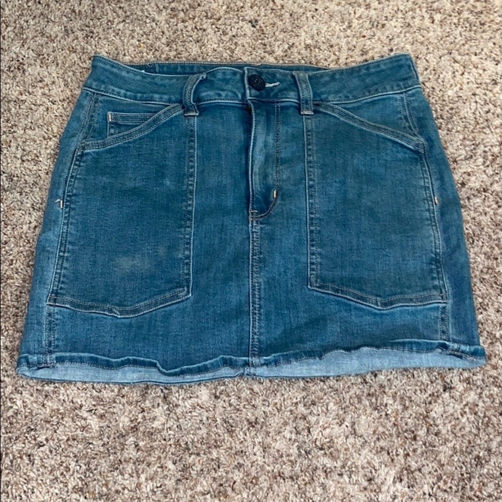 american eagle jean skirt